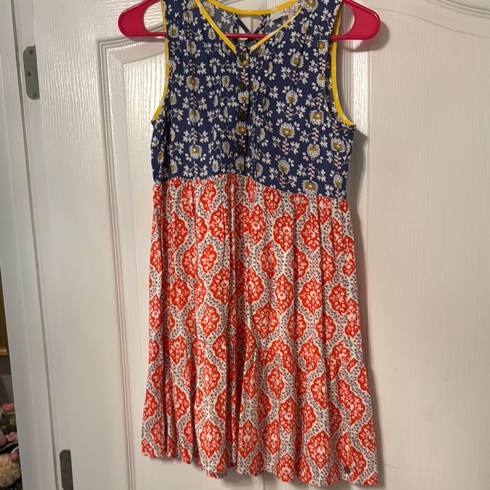 Floral and Geometric Kids Dress
